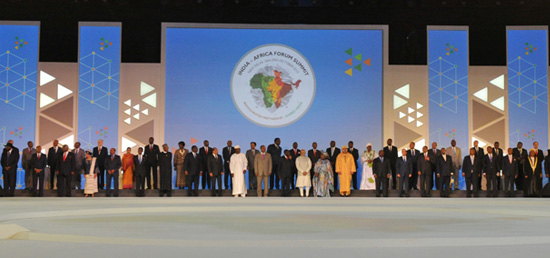 Group Photo during inaugural session of India Africa Forum Summit 2015 in New Delhi 