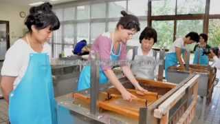 El washi, arte tradicional de fabricación manual de papel japonés