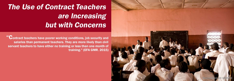 Review of the Use of Contrat Teachers