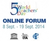 Journée Mondiale des Enseignant(e)s - Forum en ligne