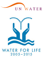 logos 'El Agua, Fuente de Vida', ONU-Agua