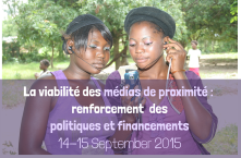 Séminaire international "Viabilité des médias communautaires : renforcement des politiques et financements"