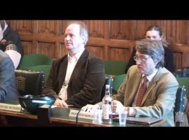 Mark Sutton presenting at Parliament