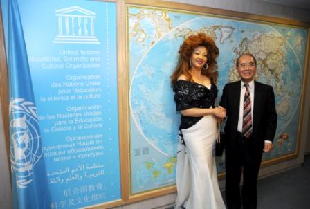 UNESCO's Director-General and Mrs Chantal Biya, First Lady of Cameroon 2.jpg