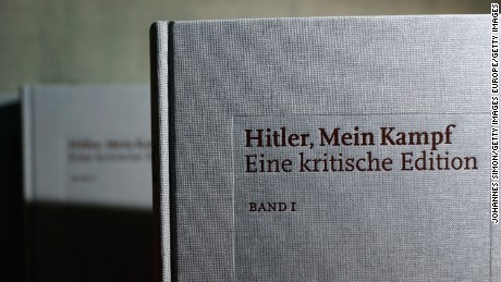 MUNICH, GERMANY - JANUARY 08:  Copies of the new critical edition of Adolf Hitler&#39;s &quot;Mein Kampf&quot; are displayed prior to the book launch at the Institut fuer Zeitgeschichte (Institute for Contemporary History)on January 8, 2016 in Munich, Germany. The new edition, which augments Hitler&#39;s original text with critical analysis, is the first new publication of the book in Germany since World War II. The state of Bavaria held the copyright to the book and prohibited publication, though the copyright expired on January 1 of this year. Adolf Hitler wrote &quot;Mein Kampf&quot;, which is both an autobiography and a presentation of his political views, while he was a prisoner in Germany in the 1920s.  (Photo by Johannes Simon/Getty Images)