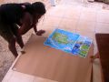 Youth prepares Map for Role Playing Game