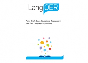 
	A policy brief “Open Educational Resources in your Own Language, in your Way” translated into Russian
