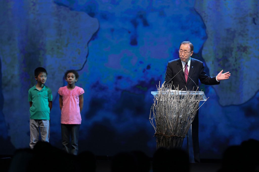 Photo: UN Secretary-General Ban Ki-moon opens the first-ever World Humanitarian Summit in Istanbul, Turkey, 23 May 2016.