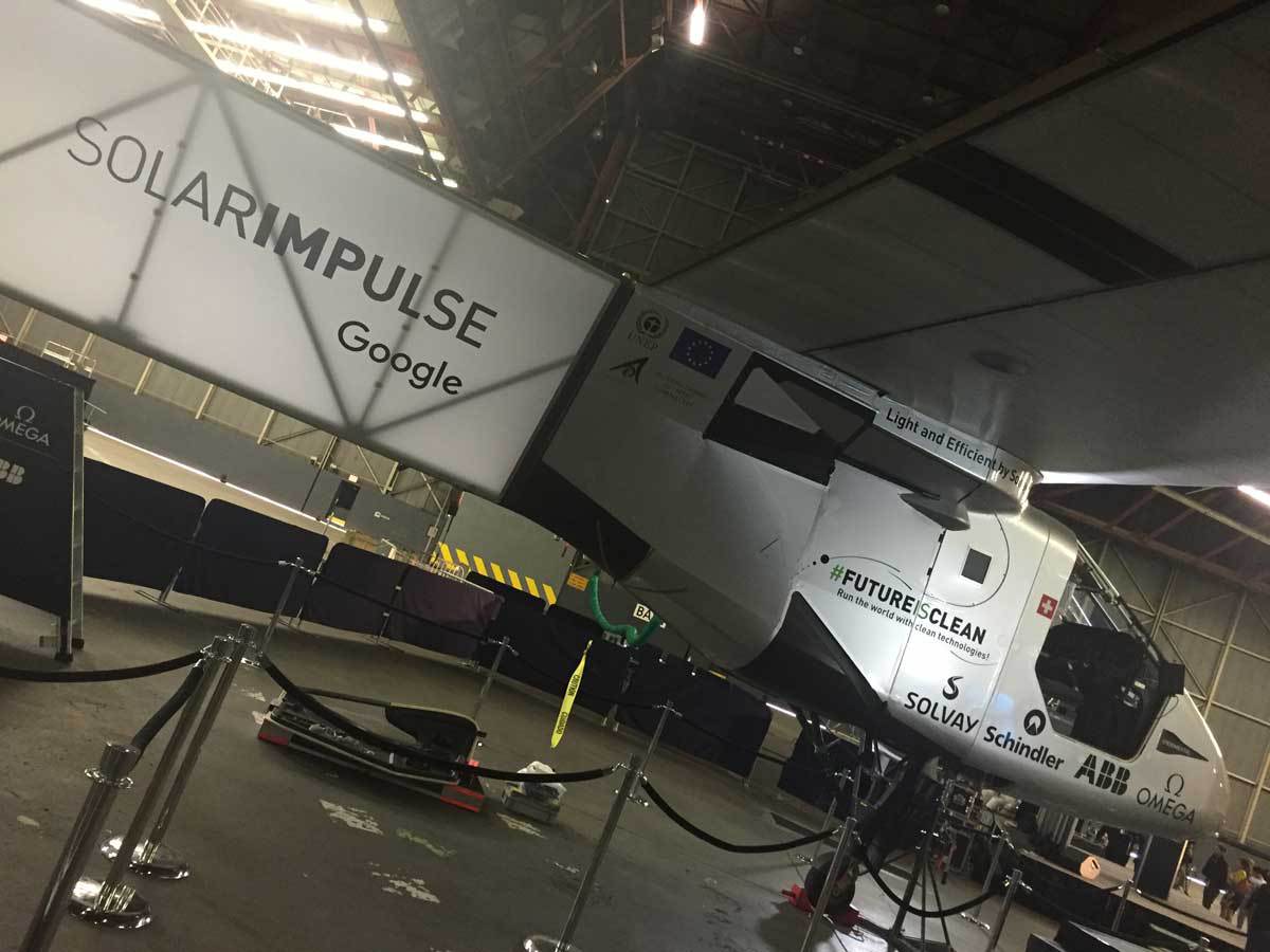 Photo: The Solar Impulse aircraft awaits its next flight at JFK Airport in New York