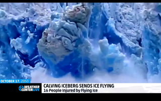 Photo: The Weather Channel's take on #Weather2050 includes quick-melting glaciers.