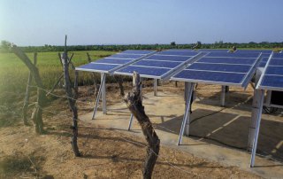 Photo: Solar energy panels in Mali.