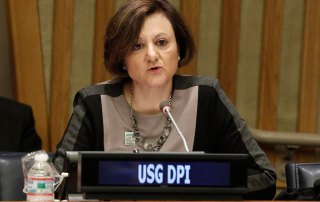 Cristina Gallach, Under-Secretary-General for Communications and Public Information. UN Photo/Evan Schneider