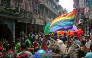 “Gai Jatra,” a Nepali festival, has been celebrated for nearly a decade as a version of “LGBTI pride.” Photo: Kyle Knight/IRIN