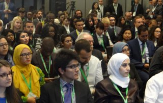 Photo: About 150 youth representatives from around the world gather at the UN Alliance of Civilizations' 7th Global Forum being held in Baku, Azerbaijan, 25-27 April 2016.