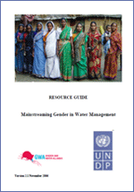 Guía de recursos sobre Mainstreaming gender in water management