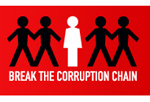 Break the corruption logo