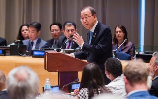 Photo: Secretary-General Ban Ki-moon addresses the Ministerial Segment of the ECOSOC High-level Political Forum on Sustainable Development. UN Photo/Manuel Elias