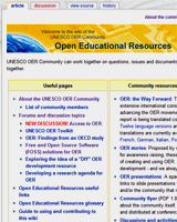 New discussion on Open Educational Resources to start next week