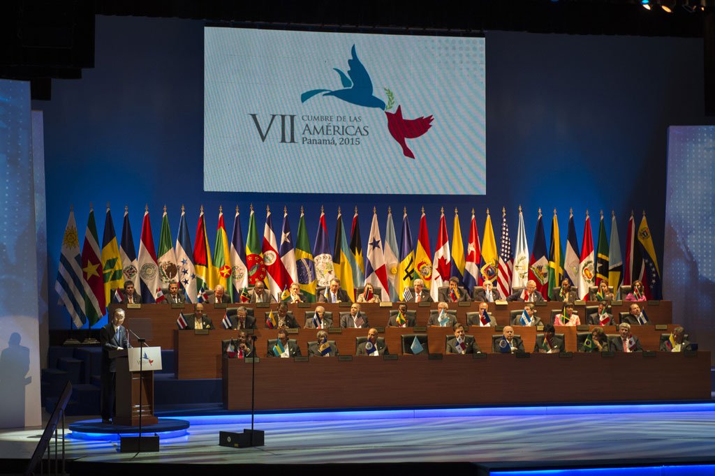 Ban Ki-moon en la inauguración de la VII Cumbre de las Américas