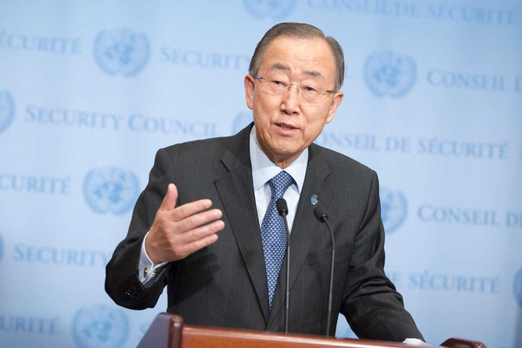 Ban Ki-moon, Secretario General de las Naciones Unidas.