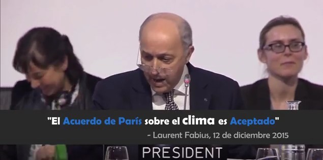 El Acuerdo de París sobre el Clima es aceptado. Captura de video Prensa ONU Colombia
