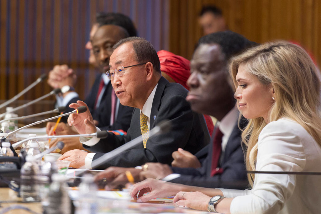 Ban Ki-moon en la inauguración del evento «Cada mujer, cada niño»