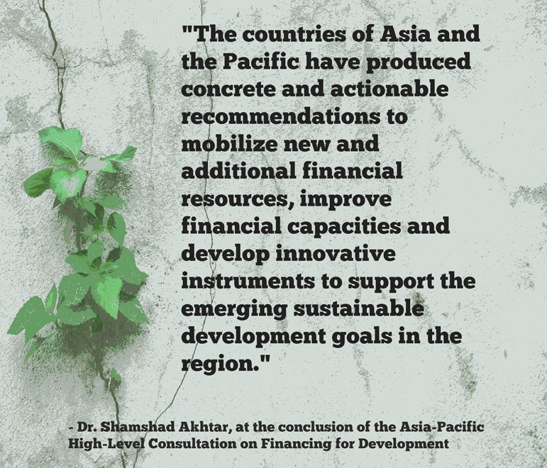 Los países de Asia y el Pacífico acuerdan en una reunión de las Naciones Unidas emplear recursos financieros para acelerar el desarrollo sostenible. Foto CESPAP