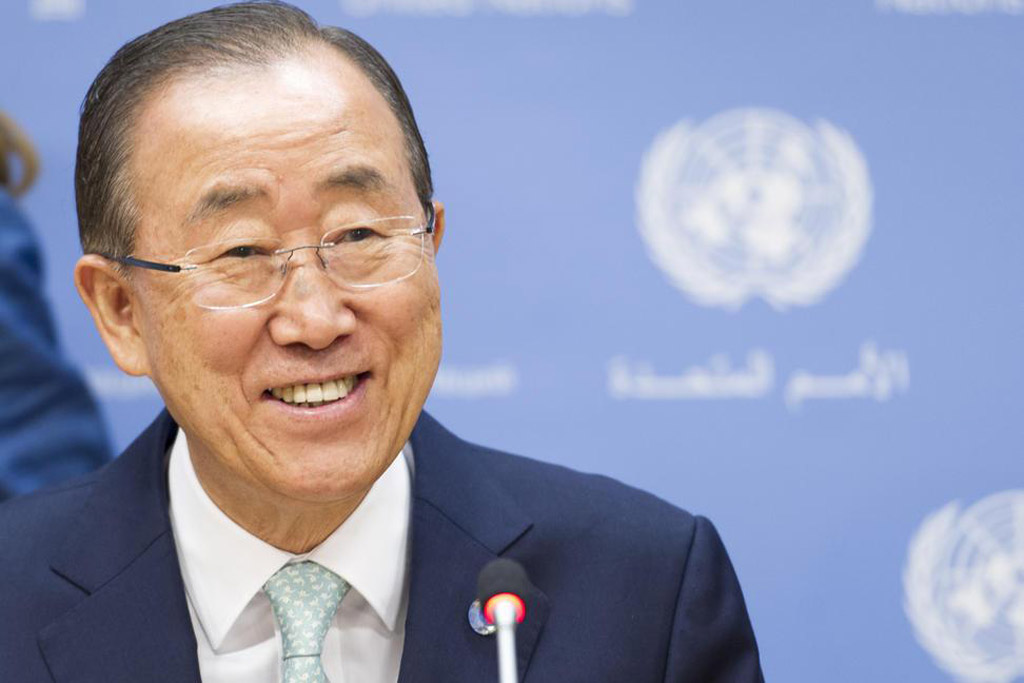 Ban Ki-moon en conferencia de prensa