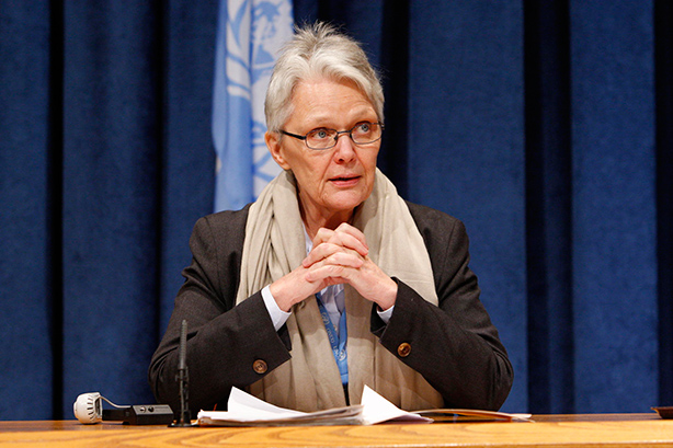 Margareta Wahlstrom, directora de la Oficina de la ONU para la Reducción de Riesgos de Desastres (UNISDR). Foto ONU: JC McIlwaine.