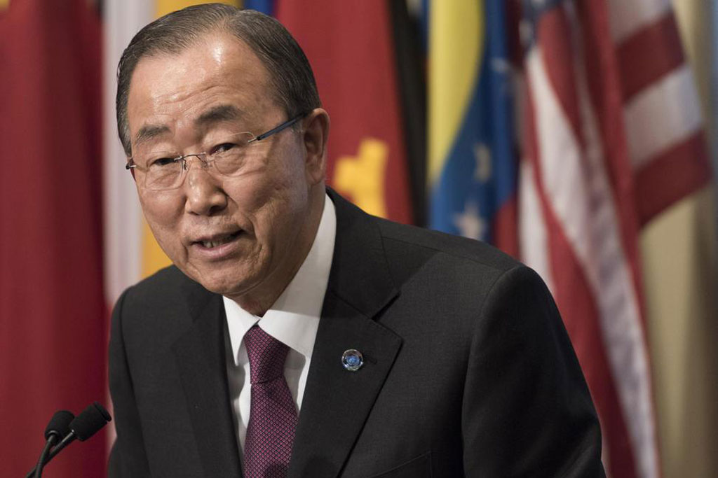 Ban Ki-moon en las sede de la ONU. Foto: ONU/Mark Garten