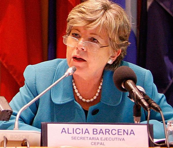 Alicia Bárcena, Secretaria Ejecutiva de la CEPAL. Foto de archivo : ONU