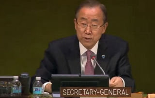 El Secretario General Ban Ki-moon. Captura de vídeo ONU