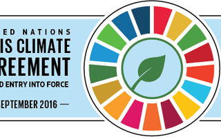 Logo: United Nations Paris Climate Agreement - Toward Entry into Force - 21 September 2016