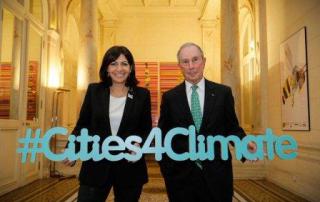 Anne Hidalgo, Mayor of the City of Paris and Michael R. Bloomberg, the UN Secretary-Generals Special Envoy for Cities and Climate Change, co-host the Climate Summit for Local Leaders on the margins of the UN climate change conference. 4 December 2015. Photo credit: @Cities4Climate