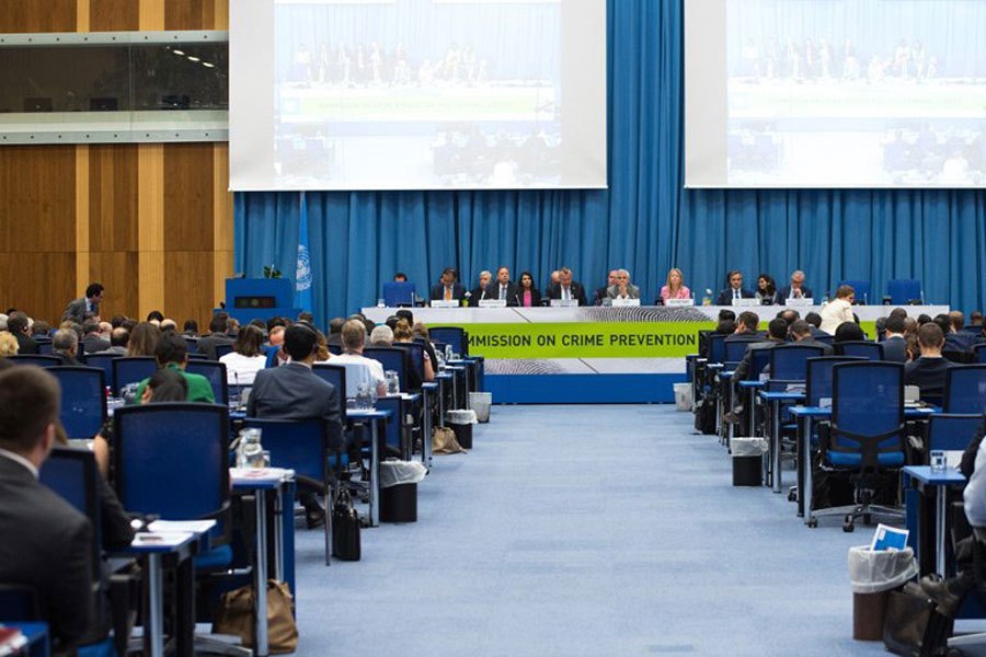 Photo: Closing of the week-long annual session of the Commission on Crime Prevention and Criminal Justice (CCPCJ) in Vienna, Austria. Photo: UNODC