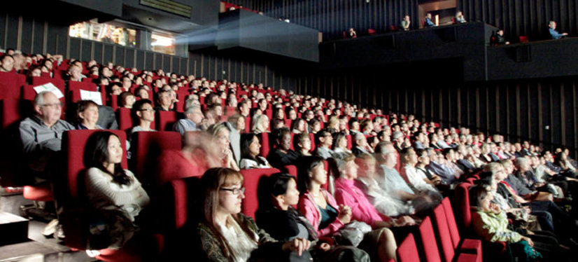 Cinema Hall while film projection