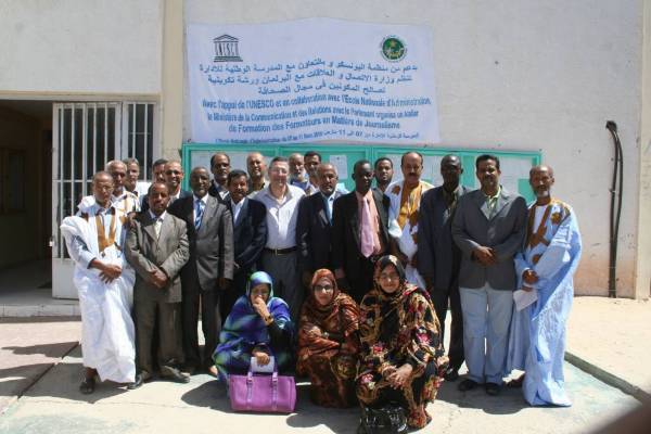 Teacher-training for the journalism department, Nouakchott