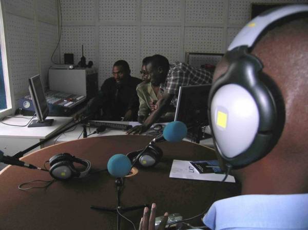 Radio Salus staff at work