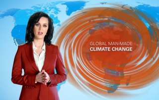 Photo: UNICEF Goodwill Ambassador Katy Perry reads a unique weather report to draw attention to the devastating effects of climate change on the world’s children.