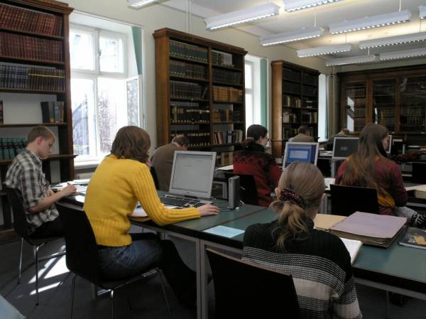 Reading room, Estonian Historical Archives