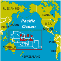 Map of the Pacific Islands