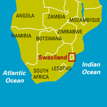 Map of Swaziland