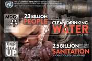 Sanitation MDG goal poster