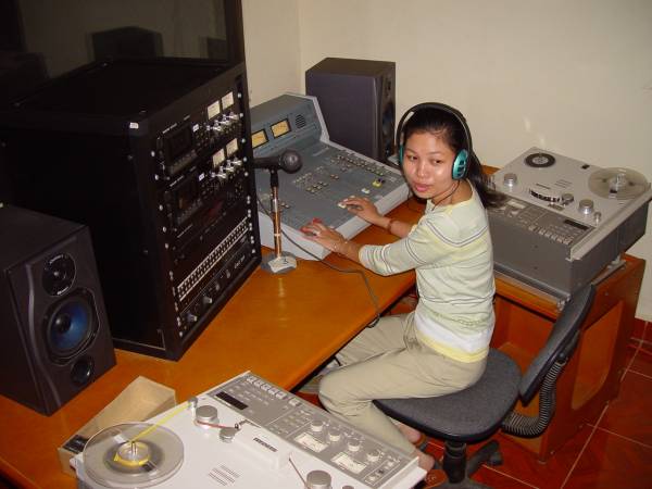 Woman on the air - Cambodia