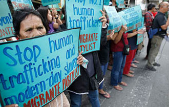 
Una manifestación contra la trata de personas. Foto: ACNUDH