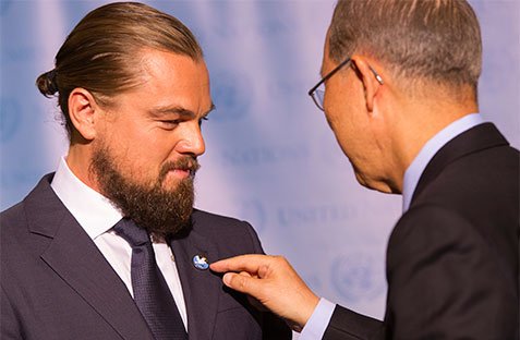 Secretary-General Ban Ki-moon designates Leonardo DiCaprio