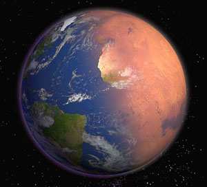 Image de la Terre vue de l'espace