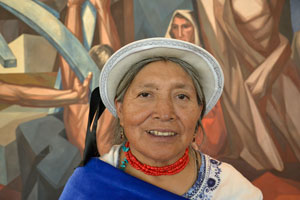 Ana María Guacho, una anciana indígena Quechua de la provincia del Chimborazo en Ecuador.
