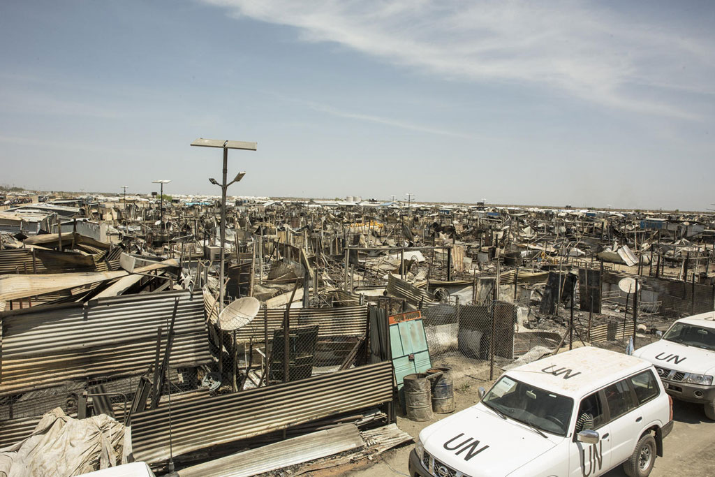 The Special Representative for South Sudan and head of UNMISS, Ellen Margrethe Loej, visited Malakal on March 8, 2016 to assess the situation and to meet with stakeholders on the ground, including community leaders within the protection site and Malakal town. UN Photo/Isaac Bill