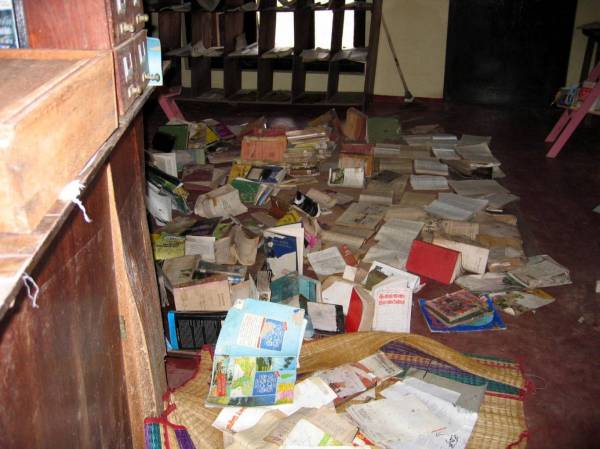 Library in Hikkaduwa, Sri Lanka